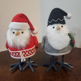 Wondershop 042738032304 2022 Santa Koselig Iskall Bird Christmas Holiday Figurine Target
