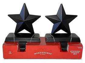 051-03-2101 Wondershop Metal Star Stocking Holder 2 Dark Bronze 2018 Christmas Holiday New