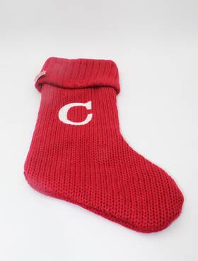 Wondershop 191908597898 17 Inch Letter C Monogram Knit Christmas Stocking Red And White Target Nwt