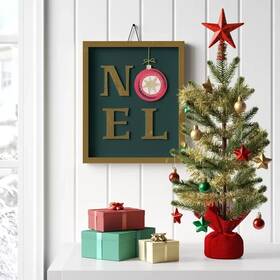 Wondershop 198101290878 New Target 1.5ft 15 Pc Mini Artificial Christmas Tree Trimming Kit