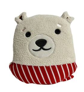 Wondershop 198420994693 Polar Bear Toss Pillow White Red Scarf Target Christmas Holiday New