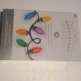 45326 Wondershop Wonder Shop String 25 Lights Led Christmas C9 Multi Color 16ft Indoor Outdoor