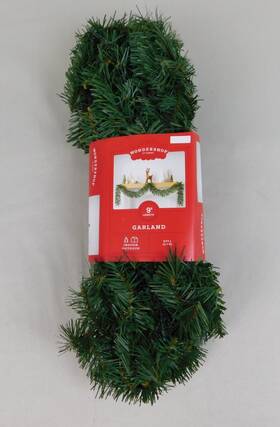 A292 Wondershop 490510719101 9ft Artificial Christmas Canadian Pine Garland Green #a292