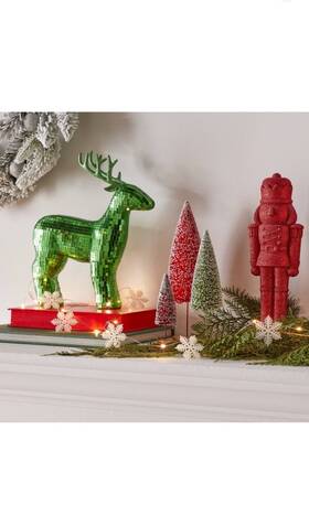 Wondershop 689720564414 30ct Led Dewdrop With Glittered Snowflakes Christmas Indoor Novelty String Light
