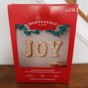 Wondershop 741895642004 Target Joy Led Marquee Frosted Warm White Bulbs Christmas Lights