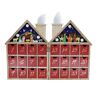 D3699 Wooden Led Nativity Christmas Advent Calendar 11.8 Inch