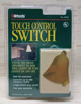 30401 Woods Brass Ornament Touch Control Switch On/off Dimmer Christmas Tree Lights