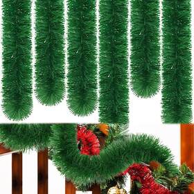 Woozettn 780280485895 50ft Christmas Pine Decoration - Green Artificial Tinsel Garland For