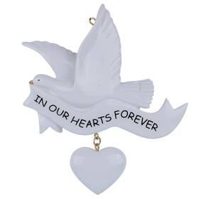 Worldwide 714046717449 Memorial Christmas Ornament 2025 In Our Hearts Forever Personalized Ornaments