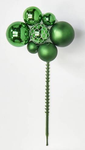 Worth Imports 608646144586 Christmas Ball X 7 Green Set Of 12 Pick Count