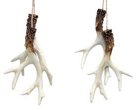 Wowser 811396037132 Deer Antler Christmas Tree Ornaments Rustic Holiday Decoration For Hunters