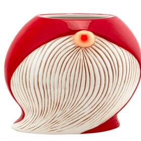 Wowser 840381502904 Santa Gnome Vase Fun Unique Christmas Decor Cute Freestanding Tablet