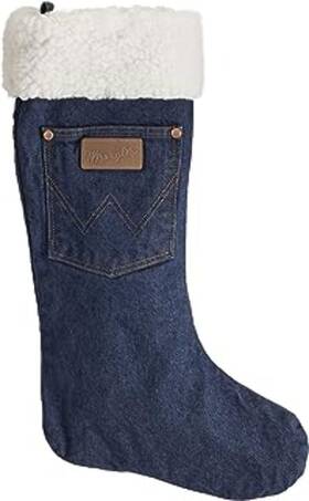 101wrchsp Wrangler 191683675842 Denim Sherpa Christmas Stocking