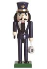 X9104 Transpac Policeman With Baton And Handcuffs Wood Christmas 885114491049