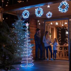 X-lst-11-002-0002 Xcceries 6ft Christmas Led Spiral Tree Light Holiday Party Decoration Lamp Color Changing