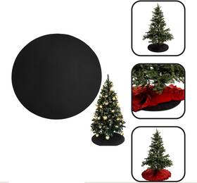 Ctp32-1-0375 Xcel Rubber 32 Inch Round X 1/2 Thick Heavy Duty Christmas Tree Floor Protector Mat Waterp