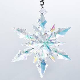 Co2025 Xiangban 2025 Edition Crystal Snowflake Ornament Christmas Tree Home Decor Gi