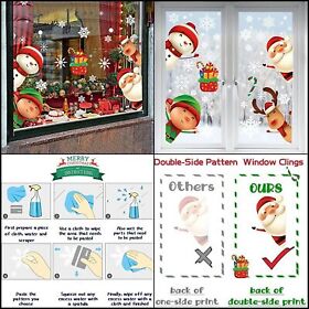 Ximishop 82pcs Christmas Snowflake Window Clings Stickers