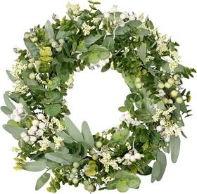 22c018w-20aa Xinye Vlorart Artificial Spring Summer Christmas Greenery Wreaths For Front Door Green