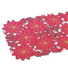 Xmcrd-72 Unbranded Tabletops Embroidered Red Christmas Poinsettia Table Runner