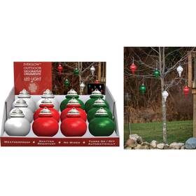 Wp6st-24 Xodus 9 Inch Shatter Resistant Led Outdoor Finial Christmas Ornament Pack Of 24