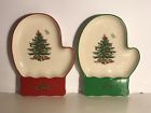 Xt8251-xp Spode Christmas Tree Mitten Dishes Set Of Green 749151579255