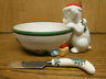 Xtf18505-xp Spode Christmas Tree Puppy Dog Ceramic Dip Bowl With Spreader