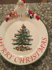 Xtfi8411-xpm Spode Christmas Tree Santa Claus Merry Platter Nib 749151618404