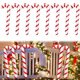 Xuyyicao 723661200441 8pcs Inflatable Candy Canes For Christmas Decorations 35 Inch Sticks Wi