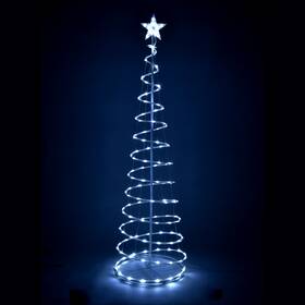 11lst002-6ftusb-col Yescom 6ft Led Spiral Tree Light Usb Powered Outdoor Christmas Cool White