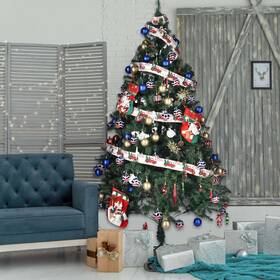 60xma032-6ftct-04 Yescom Christmas Tree Artificial 6ft Green Folded Hinged 670 Branch Tips Party