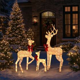 D60xma025-deer3-5f1-15 Yescom 3-piece 5ft Christmas Reindeer Family With 290 Warm Leds For Home Decor