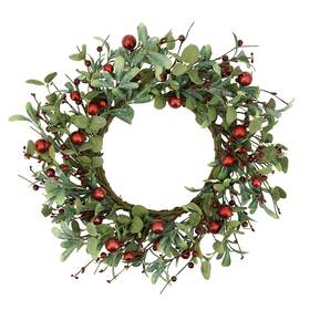 3xw030 Ynylchmx 20 Inch Christmas Wreath For Front Door Winter With Welcome Sign Euca