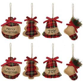 Yosichy 743811862305 Rustic Christmas Tree Ornaments Decorations Country Farmhouse