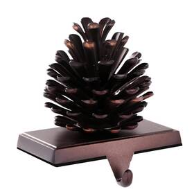 Yuokwer 787803424058 Pine Cones Christmas Stocking Holder For Mantel Hangers F