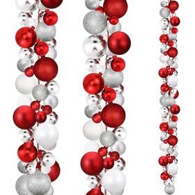 Yum-w9uj-t920 Yuxung 2 Pcs Christmas Ball Garland 6 Ft Ornaments Bulb Xmas