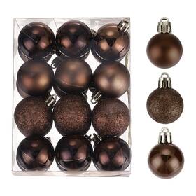 Zaplyte 679134807030 24 X Christmas Ball Ornaments Tree Decorations Balls Coffee 1.6 Inch /4cm