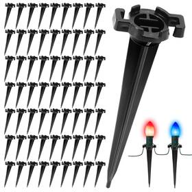 120pcs-dc Zatozkar 120 Pcs Christmas Light Stakes Plastic Pathway Lights Universal