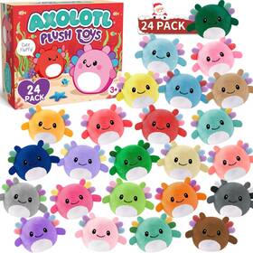 Zesua 445056393301 Stocking Stuffers For Kids - Christmas 24 Pack Mini Axolotl
