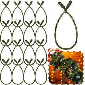 Bells-00 Zhengmy 16 Pcs 20 Inches Christmas Garland Ties Decorative Twist For B