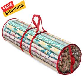 Ecj-sd5gb100rp Zober Round Christmas Gift Wrapping 1 Count Pack Of Red Transparent