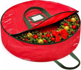 Zcp-103-rd Zober Christmas Wreath Storage Container 30 Inch - Bag For Artificial Wre