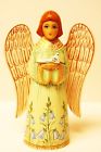 Zueva 1 Alkota Russian Genuine Wooden Collectible Guardian Angel With Dove
