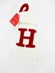 Letter Knit Monogram Mini Stocking White Wondershop Xmas Holiday Target 8". Fixed Price $17.99.