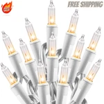 Minetom Clear Christmas Lights Set 100 Count 25 Feet Incandescent Bulb Mini Stri. Fixed Price $25.55.