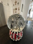 Mackenzie Childs Checkmate Penguin Snow Globe/music Box Plays White Christmas. Fixed Price $52.95.