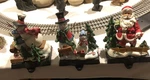 Christmas Santa Stocking Holder Holiday Time Brand Cast Iron/resin Ornament 3. Fixed Price $22.00.