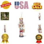 Gingerbread Man Nutcracker Ornament 5 Inch Wooden Christmas Decoration. Fixed Price $33.59.