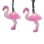 Pink Flamingo Tropical String Lights Set Of 10 Holiday Party Decoration UL0763. Fixed Price $31.98.