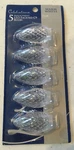 Pack Celebrations Led Faceted C9 Bulbs Warm White 3 Volt #9292616. Fixed Price $10.95.